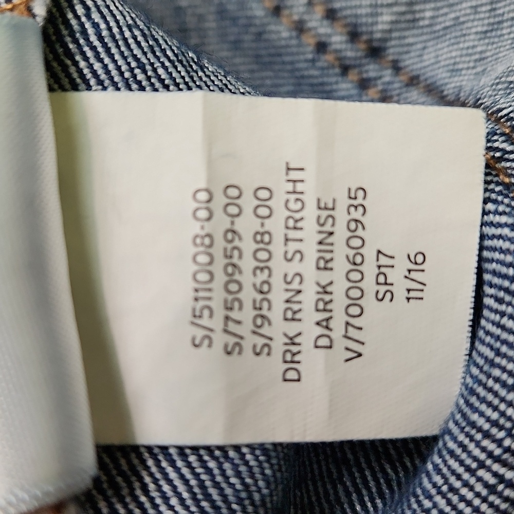 GAP Kids Boys Straight Fit Denim, Size 12 Reg/26" Waist, Dark Rinse - Picture 11 of 17